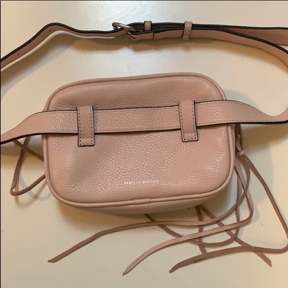 Rebecca Minkoff 3 Zip Leather Belt Bag Blush Pink - Picture 7 of 9